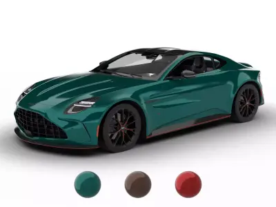 Aston Martin Vantage S 2026 3d model 3D model