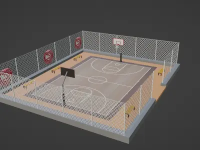 Basketball Stadium - Atlanta Hawks Low-poly 3D model