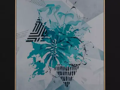 Monstera Frame 3D model