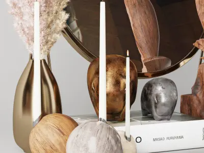 Decorative set v5 3D model