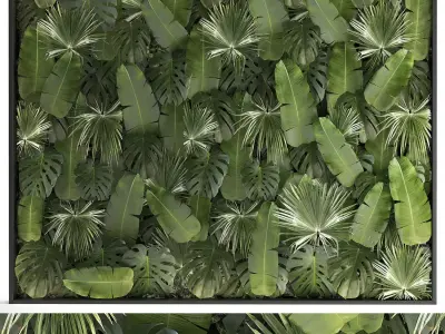Vertical Garden From Plant Branches In A Phytobox 68 3D model