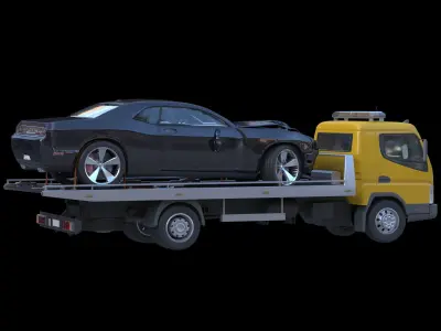 tow truck 3D model