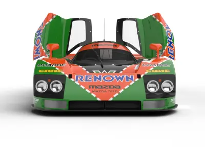 Mazda 787B 55 24h LeMans Racing 1991 HQ 3d model 3D model