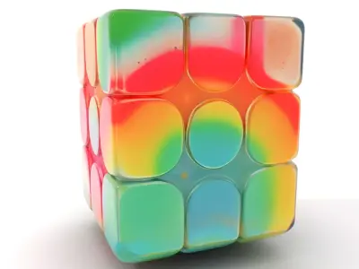 Vibrant Puzzle Cube model pack Low-poly 3D model