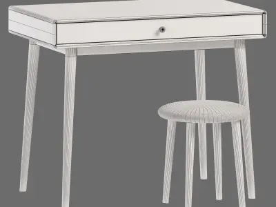 La Redoute Dressing Miji 1 Drawer Desk 3D model