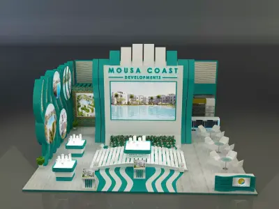  Booth Exhibition Stand a274 3D model