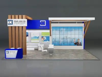 Booth Exhibition Stand a641 3D model