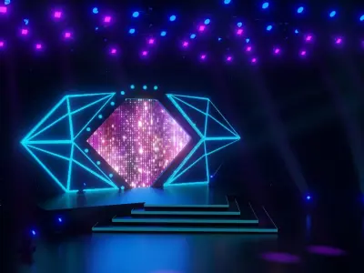  Concert stage 3D model