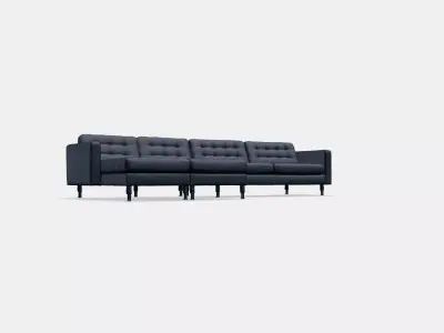 LANDSKRONA 5-seat sofa 6 Low-poly 3D model