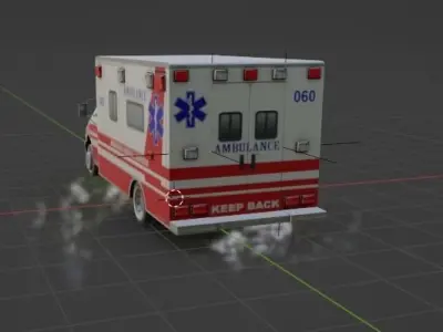 ambulance 3D model V3