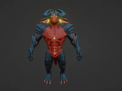 Karnax Low-poly 3D model