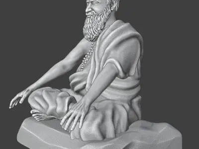 Indian Baba - 3DP Ready 3D print model