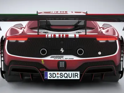 Ferrari 296 Challenge 2024 3D model