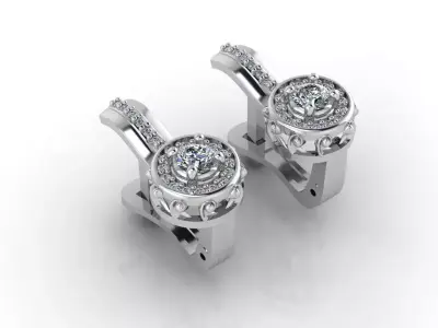 Women Earrings 3DM STL Womens Earring Renders 3D print models   3D print model 35