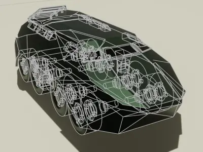 Model-000 3d Model armoured vehicle 3D model