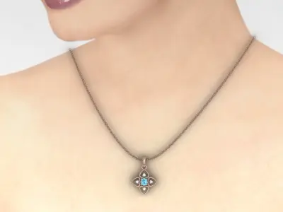 Women pendant  3D print model purchase
