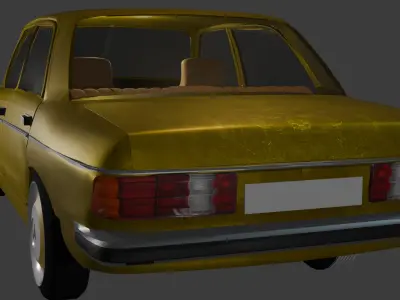 Mercedes Benz w123 200d Free 3D model