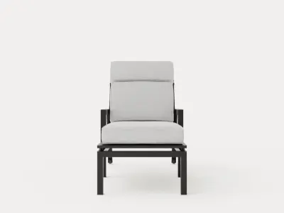 Belfort lounge bed Low-poly 3D model