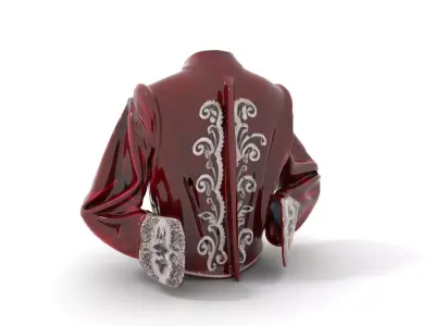 Elegant Velvet Jacket model pack Low-poly 3D model