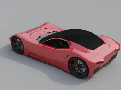 VEGA supercar virility and character 3D model