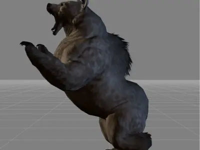 Bear Brown V3 Low-poly 3D model