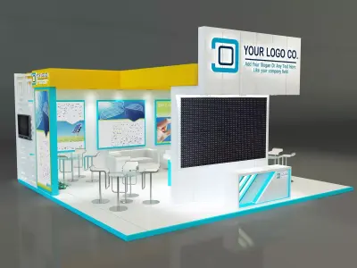 Booth Exhibition Stand a164 3D model