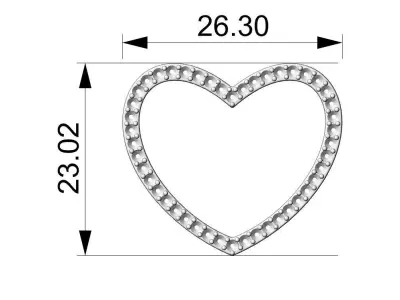 Pendant 2024-007 3D print model 3D print model