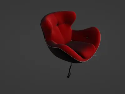 Modern Designer Lounge Chair 3D model