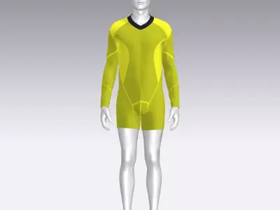 Sport Suit Low-poly 3D model