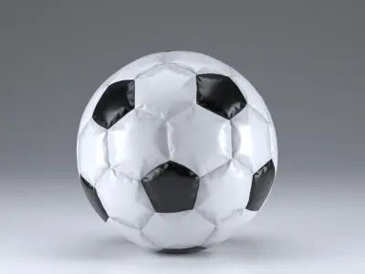 Soccer Ball - PBR Low Poly Low-poly 3D model