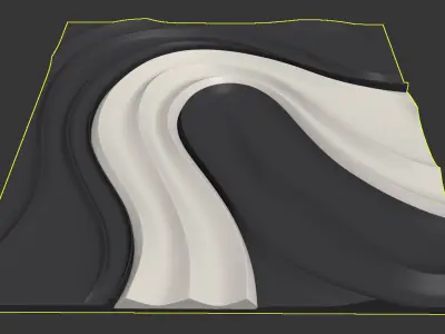 Wall Decoration Modern Wooden Wall Art 3D model