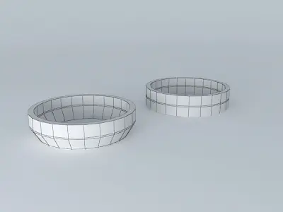 bowls bowls wooden Free 3D model