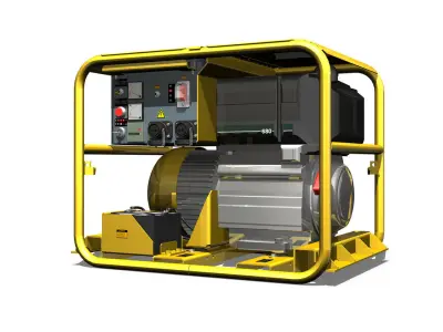 Diesel generator 3D model