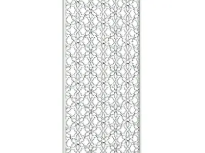 Bronze Metal Wall Panel 3D model