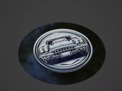 Car Pendant Medallion 3D print model 20