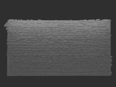 Masonry Stone Wall 2 Low-poly 3D model