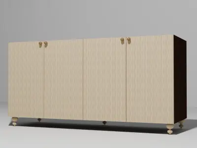 Modern Sideboard Low-poly 3D model