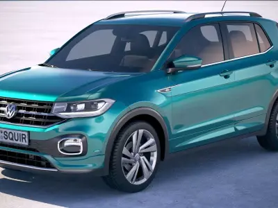 Volkswagen T-Cross 2019 3D model