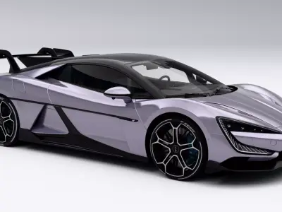 BYD Yangwang U9 Low-poly 3D model