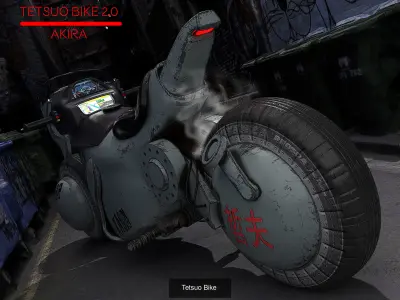 Akira Motorcycles Bundle 3D Model Pack