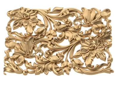 Carved decor 1 3D model