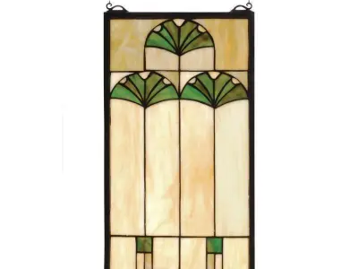 Floral And Plants Window Panel 3D model