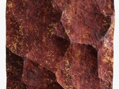 474-RockPanel rock texture 3D model