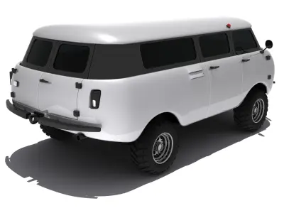 UAZ-452 Concept Car 3D model