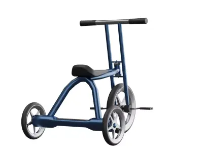 tricycle Low-poly 3D model