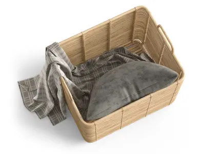 Vivi vincent sheppard rattan basket 3D model