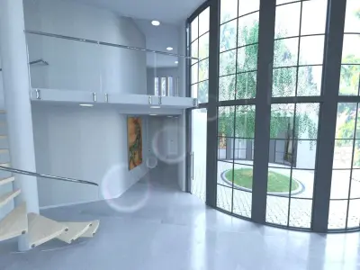 Modern house 3D model 16