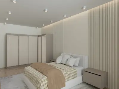 Interior of a two-room apartment 3D model