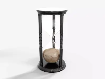 Hourglass Victorian  Low-poly 3D model
