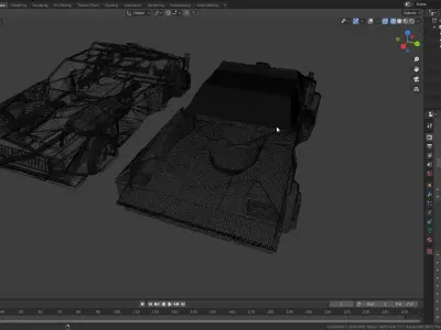 Cybercar prop car 3D model